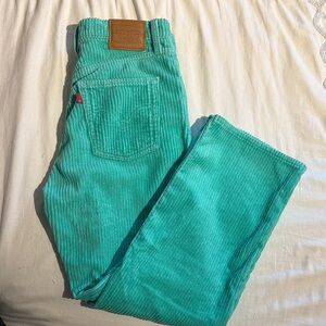 Stylish Teal Levi’s Corduroy Pants size 27